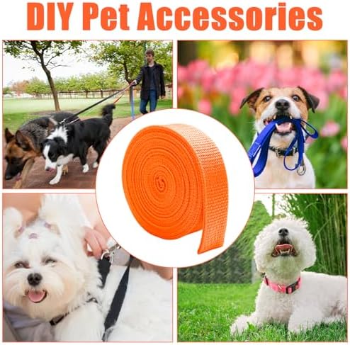 Boyistar 15 Rolls Webbing 1 Inch, Polypropylene 5 Yards Heavy Duty Webbing Strap for Bags, Pets, Climbing Outdoors Indoors Crafting DIY, 15 Colors