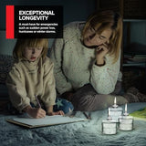 100 Hour Candle Pack of 6, Emergency Candles for Power Outages, Hurricane Storm Survival, and Camping, Liquid Long Burning Candles, Bulk Emergency Candle Supplies