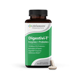 LifeSeasons - Digestivi-T - Digestive Enzymes & Probiotic Supplement - Supports Gut Microbiome & Healthy Immune Function - Relieves Bloating & Digestion Discomfort - Beneficial Bacteria - 90 Capsules