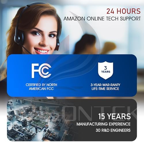 3-Pack Genie Garage Door Opener Remote Replacement, G3T-A/G3T-R/G3T-BX (1997-Current Models), Auto-Seek 315/390MHZ, 3-Year Warranty