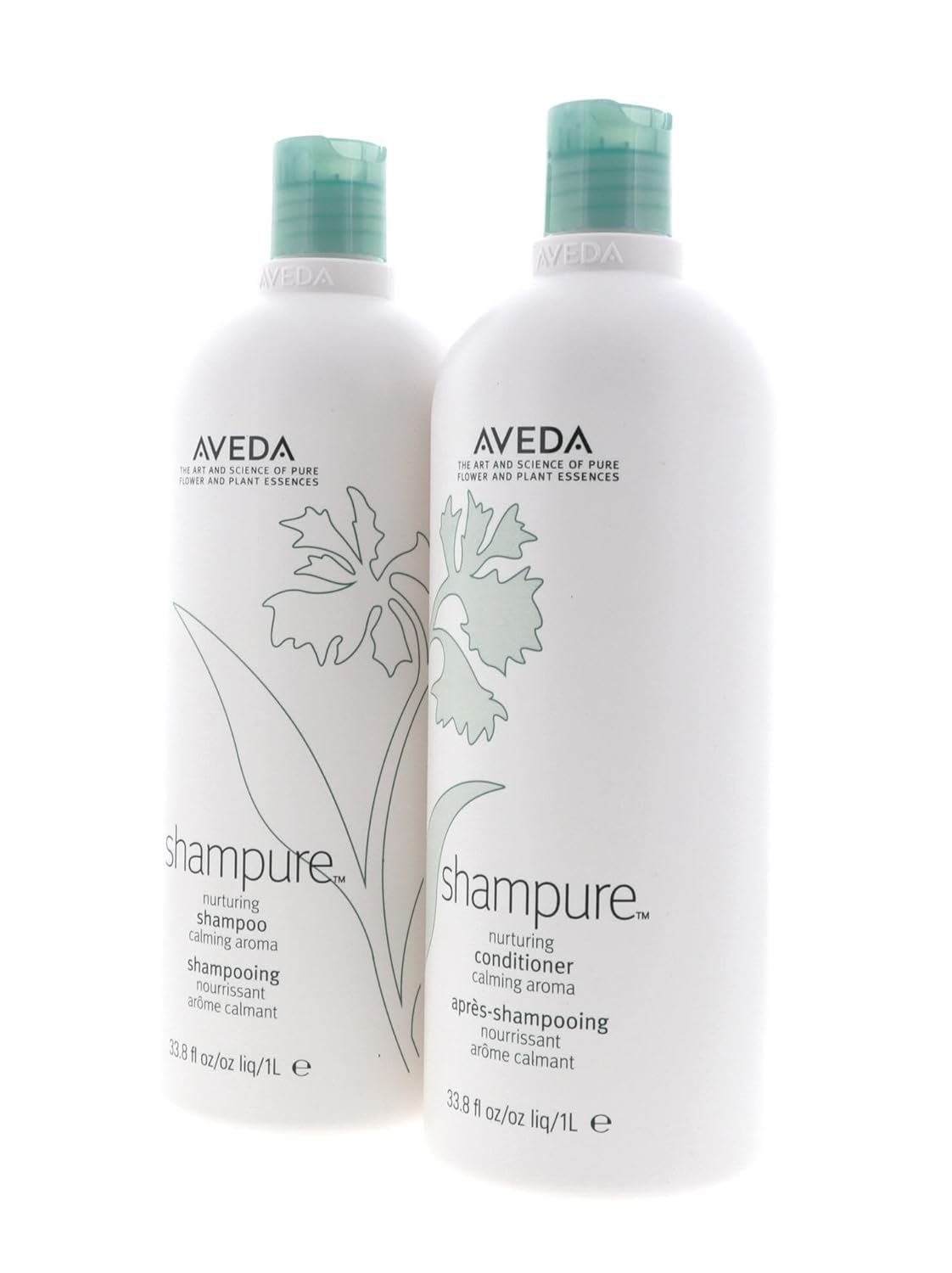 Aveda Shampure Nurturing Shampoo & Conditioner Set Liter +2 Pumps