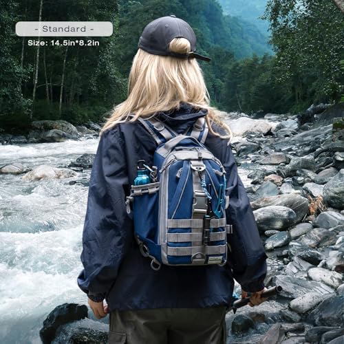 Ghosthorn Fishing Backpack with Rod Holder - Tackle Sling Bag - Fly Fishing Gifts for Men and Women