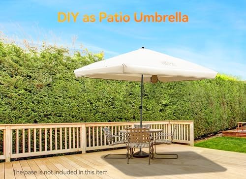 Beach Cabana, 6.2' x 6' Portable Canopy with Side Wall, 4 Adjustable Height, UPF 50+ UV Protection, Easy to Set Up Cool Cabana Tent, Waterproof Beach Shelter for Outdoor Patio