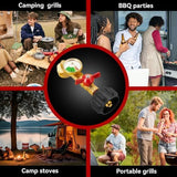 Propane Refill Adapter for 1 Lb. Tanks, 2025 Upgraded Propane Refill Elbow Adapter with Tank Gauge and Valve Control, Propane Adapter 20lb to 1lb Converter fits QCC1 /POL-Type 1 Propane Tank