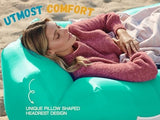 WEKAPO Inflatable Lounger Air Sofa Hammock-Portable,Water Proof& Anti-Air Leaking Design-Ideal Couch for Backyard Beach Traveling Camping Picnics & Music Festivals