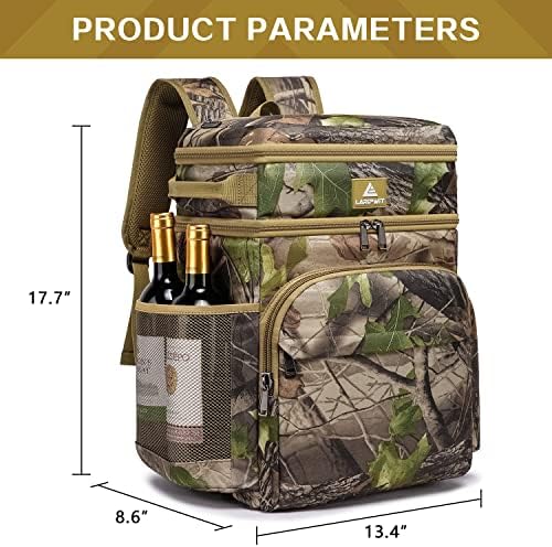Laripwit 54/40 Cans Backpack Cooler Insulated Leak-Proof Large Cooler Backpack Double Deck Lunch Backpack for Men Women - Perfect Soft Cooler Bag for Tactical, Camping, Picnic, Beach, Hiking
