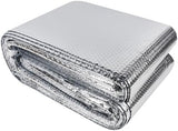 winemana Window Insulation Roll, 48IN x 20FT Reflective Heat Shield Bubble Film, Double-Sided Aluminum Foil Insulation, Weatherproof Garage Door Cover for Windows, RV, Basement, Winter & Summer