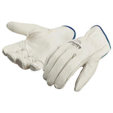 SAFEGEAR 3-pk. Cowhide Leather Work Gloves with Keystone Thumb - XL Driver Safety Gloves for Men or Women - For Truck Driving, Construction, Welding, Gardening & More - J. J. Keller & Associates