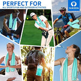 Sükeen 4 Pack Cooling Towels (40"x12"), Soft Microfiber Chilly Towel for Sport, Running, Gym, Fitness & More Activities