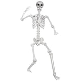 LaLamona 5.9ft/180cm Posable Halloween Skeleton, Life Size Skeleton Bones with Movable Joints for Halloween Graveyard Haunted House Spooky Scene Decor, 1pc
