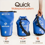 Earth Pak Waterproof Dry Bag - Roll Top Waterproof Backpack Sack Keeps Gear Dry for Kayak with Waterproof Phone Case