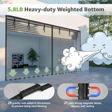 Garage Door Screen, 16x7 Ft Magnetic Closure Heavy Duty Weighted Bottom Garage Screen Doors for 2 Car Garage, Fiberglass Mesh Anti Annoying Animal Out