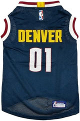Pets First NBA Denver Nuggets Dog Jersey, Medium- Tank Top Basketball Pet Jersey