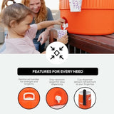 Igloo Sports Cooler Water Beverage Dispenser, Insulated 5 & 10 Gallon Water Cooler, Insulated Drink Dispenser with Spout, Portable Handwashing Stations