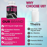 Butt X-Large Butt Enlargement, Booty Enhancement. Butt Enhancer Pills. Natural Bigger Glutes. 1 Month Supply