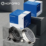HOPOPRO 5-Mode High Pressure Shower Head - The Washington Post, NBC News, Today TV Show Recommended - High Flow Fixed Showerheads (4 Inch Brushed Nickel)