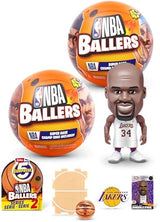 5 Surprise NBA Ballers Series 2 by ZURU, Licensed NBA Collectible, Surprise Unboxing Basketball Collectible Sports Toy for Boys, Ages 3 and up (2 Capsules)