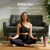 Hydracy Water Bottle with Time Marker -Large BPA Free Water Bottle & No Sweat Sleeve -Leak Proof Gym Bottle with Fruit Infuser Strainer & Times to Drink -Ideal for Fitness Sports & Outdoors