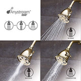 Speakman, Polished Brass S-2005-HB-PB Hotel Anystream High Pressure 2.5 GPM Adjustable Shower Head