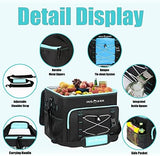 INSMEER Insulated Cooler Bag 90Cans/55L Large Cooler Bag Soft Sided Cooler with Shoulder Strap, Collapsible Coolers, Portable Leakproof Lunch Cooler for Camping/Beach/Food Delivery/Picnic