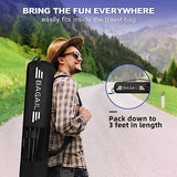 BAGAIL Badminton Net, Height Adjustable Kids Volleyball Net, Foldable Nylon Net 10 ft/14ft/17ft Wide, Tennis Net, Small Pickleball Net for Backyard Game and Indoor Outdoor Use, Easy Setup