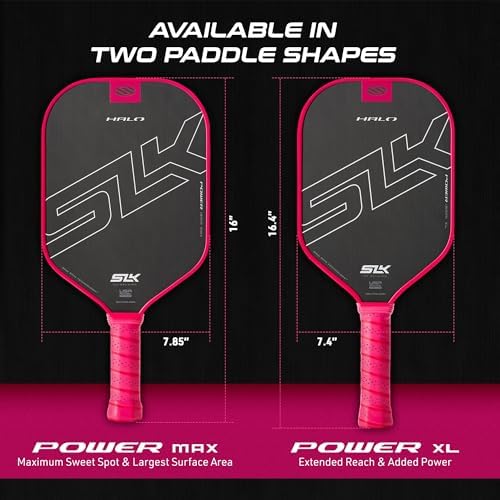 Selkirk Sport SLK Halo Raw Carbon Fiber Pickleball Paddle | Designed in The USA | Choose from The T700 Raw Carbon Fiber Power, The 18k Ultraweave Control, or The Kevlar Linkweave Thermoformed Pro