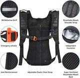 Rave Hydration Pack, Hydration Backpack with 2L Hydration Bladder, Festival Essential Water Backpack for Hiking, Running, Cycling, and Music Festivals