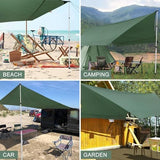 Tarp Poles, Telescoping Tent Poles, Ultra-Lightweight Portable Aluminum Sun Shade Poles That Extends Up to 7'6",Suitable for Camping, Tent, Awning, Beach Shelter(2 PCS)