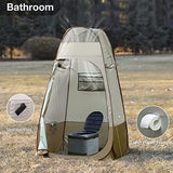 TRIPTIPS Pop Up Shower Tent with Mesh Window, Portable Toilet Privacy Tent, 6.9 FT, Removable Rain Cover/UPF 50+