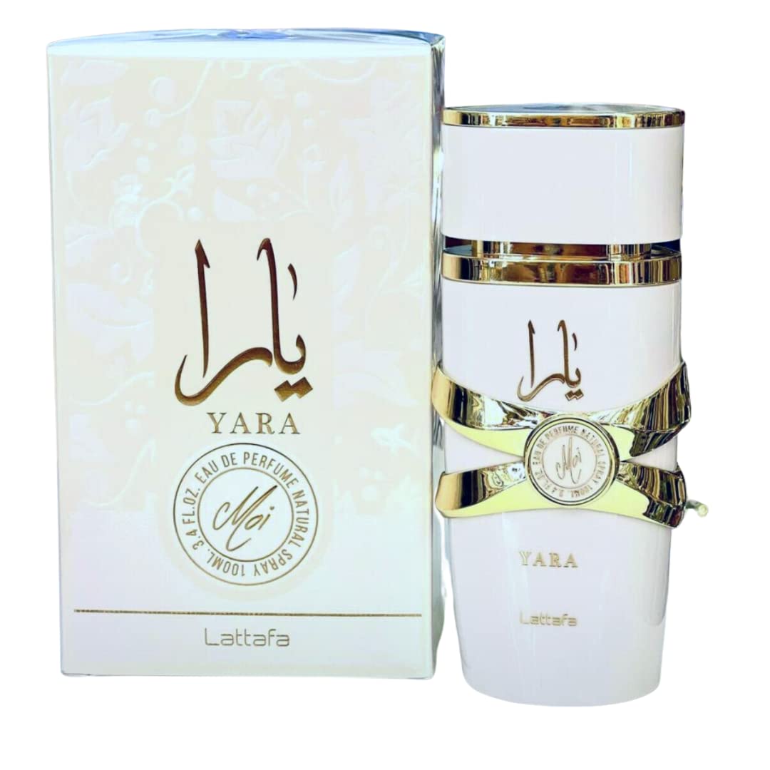 Lattafa Perfumes for Unisex 3 Piece Eau de Parfum Gift Set (Bade'e Al Oud Oud For Glory + Fakhar for Men + Yara Moi) 3.4 Ounce/100 ml each