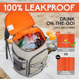 N NEVO RHINO Insulated Backpack Cooler - 36/54 Can Capacity, Waterproof Leak-Proof Lightweight Multi-Functional & Spacious， Ideal for Camping, Travel, Beach, Picnics， Lunch & Day Trips