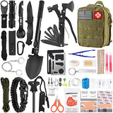 Survival Kit and First Aid Kit, 142Pcs Professional Survival Gear and Equipment with Molle Pouch, for Men Dad Husband Who Likes Camping Outdoor Adventure…