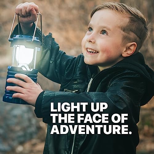 MalloMe Camping Lantern Multicolor 8 Pack Lanterns for Power Outages, Camping Lights for Tent Hanging, Camp Light Tent Lamp Emergency Battery Powered LED Lantern (Rechargeable Batteries Not Included)