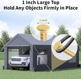 16 Inch Rebar Stakes 1/2 Inch Diameter Galvanized Steel Ground Anchors Heavy Duty Anchoring Spikes for Speed Bump, Parking Curb and Tent (10 Pack)