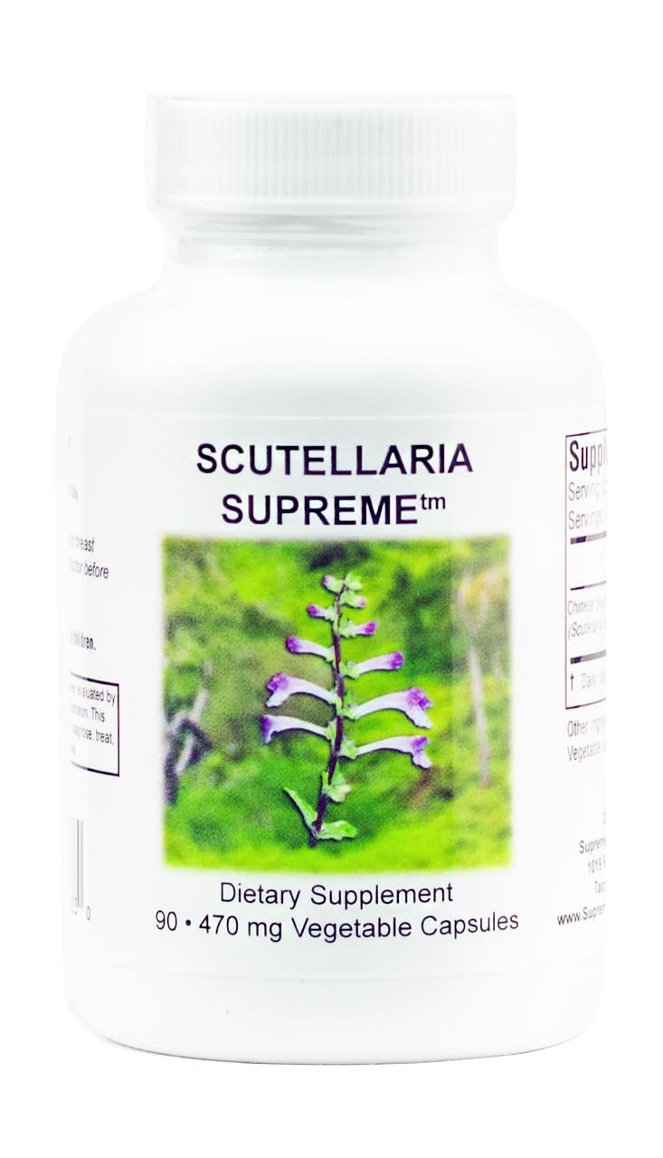 Supreme Nutrition Scutellaria Supreme, 90 Pure Chinese Skullcap Root Vegetarian Capsules