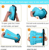 Fishboy Upgraded Square Collapsible Stool, 400lbs Max Weight, Lightweight But Sturdy, Portable Retractable Folding Telescoping Foldable Camping Stool for Adults Outdoor Fishing Hiking Travel BBQ