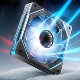 AsiaHorse AMICI-5GT RGB PC Fans, Infinity Mirror ARGB Fans HDB Bearing Fan Speeds Up to 1800 RPM with 24 LED Lights, Reverse Blade Fan Compatible Motherboard Aura SYNC (Not Wireless Connection)