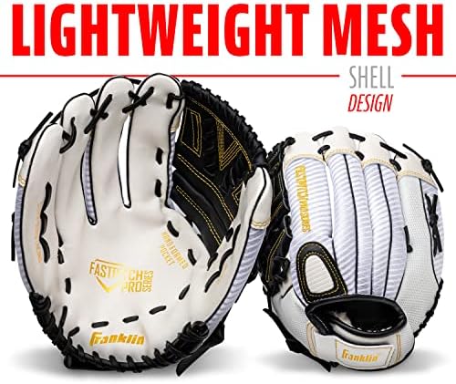 Franklin Sports Girls Softball Glove-Women's Windmill Fastpitch+Slowpitch Softball Glove-Right and Left Hand-Adult