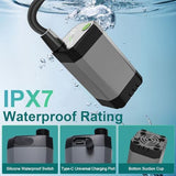Portable Shower for Camping - 6000mAh Rechargeable Camping Shower, IPX7 Waterproof Shower Pump, Electric Filter Sprayer Head for Outdoor, Pet Bath, RV, Hiking, Travel,Beach