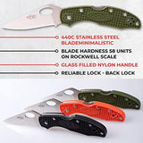 Firebird GANZO F759M Pocket Folding Knife 440C Stainless Steel Blade Nylon Glass Fiber Anti-Slip Handle with Clip Fishing Camping EDC Knife (Blue)