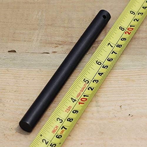 bayite 1/2 x 6 Inch Survival Drilled Flint Steel Fire Starter Ferrocerium Rod Kit with Striker-Pro Striker Paracord Landyard Handle Large