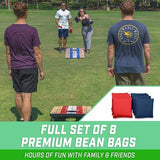 GoSports Portable Cornhole Sets, 8 Styles – Choose 4 x 2 ft or 3 x 2 ft - Boards Include 8 Bean Bags, Travel Case, and Game Rules