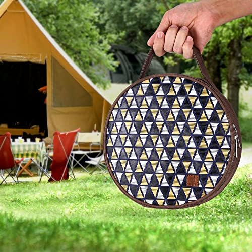 Odoland Camping Complete Messware Kit, Polished Stainless Steel Camp Dinnerware, Camping Cooking Tableware, Cutlery Organizer Utensil with Plates and Bowls Set for Backpacking, Hiking, Picnic