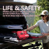 Advanced Comprehensive First Aid Kit with Well Organized Labelled Compartments Removable MOLLE System First Aid Trauma Kits for Car, Home,Camping, Office and etc.-401 Piece