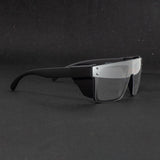 BINGKING UV400Transition Photochromic Safety Glases Light to Dark Grey Lenses ANSI Z87 Impact Approved Wraparound Style Frame (Black)