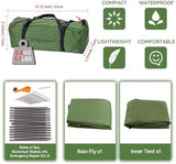 Clostnature Crux Lightweight Tent for Backpacking - 1/2/3/4 Person Ultralight Backpacking Tent, Waterproof Easy Setup Camping Tent, Hiking Tent for Outdoor, Hiking and Mountaineering