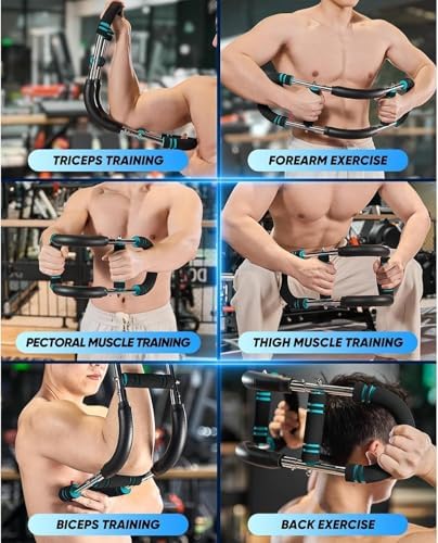 Saker Twister Arm Trainer, 40-100lb Adjustable Chest Workout Equipment, Arm Trainer, Twister Arm Trainer, Portable Power Twister Bar, Detachable Design Fitness Anywhere