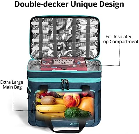 Maelstrom Soft Cooler Bag,Collapsible Soft Sided Cooler,24/30/60/75 Cans Beach Cooler,Ice Chest,Large Leakproof Camping Cooler,Portable Travel Cooler for Grocery Shopping,Camping,Road Trips