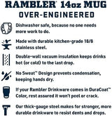 YETI Rambler 14 oz Stackable Mug, Vacuum Insulated, Stainless Steel with MagSlider Lid