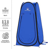 Pop Up Pod - Privacy Shower Tent, Dressing Room, or Portable Toilet Stall with Carry Bag for Camping, Beach, or Tailgate by Wakeman Outdoors